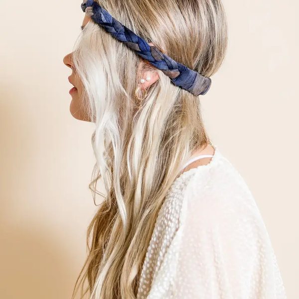 Tie Dye Braided Headwrap